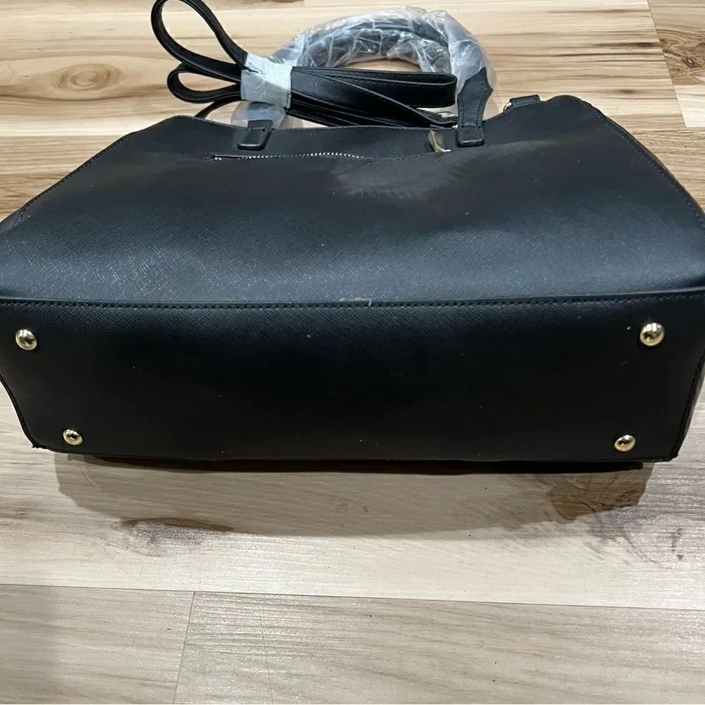 NEW Kenneth Cole Reaction Harriet Satchel Black